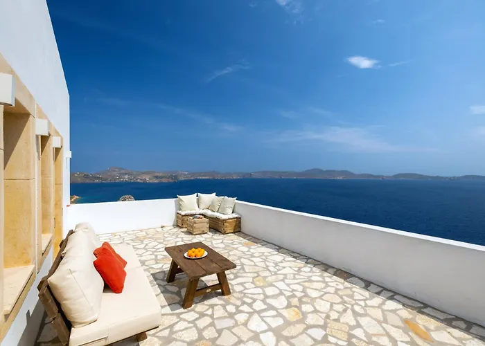 فيلة Slow Luxury Hideaway Sophia, Tatyana And Leda With Panorama And Pool Pátmos