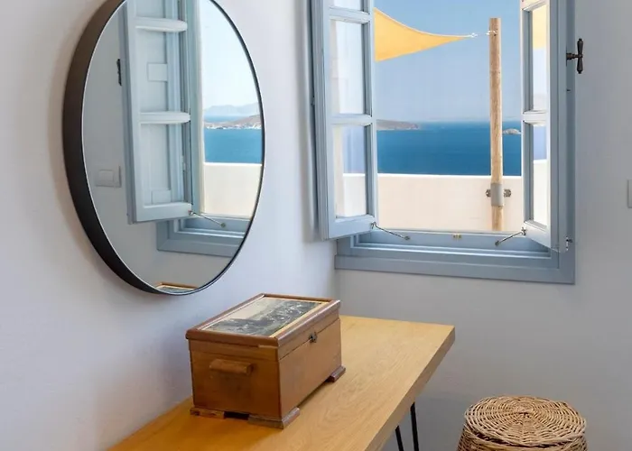 Slow Luxury Hideaway Sophia, Tatyana And Leda With Panorama And Pool فيلة Pátmos