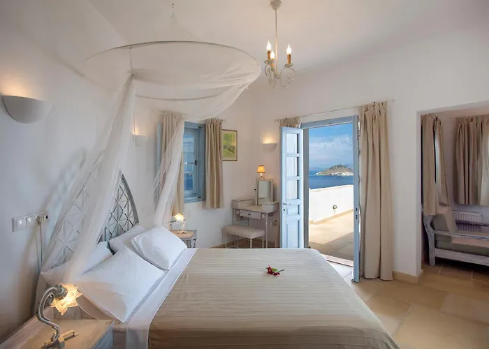 فيلة Slow Luxury Hideaway Sophia, Tatyana And Leda With Panorama And Pool Pátmos