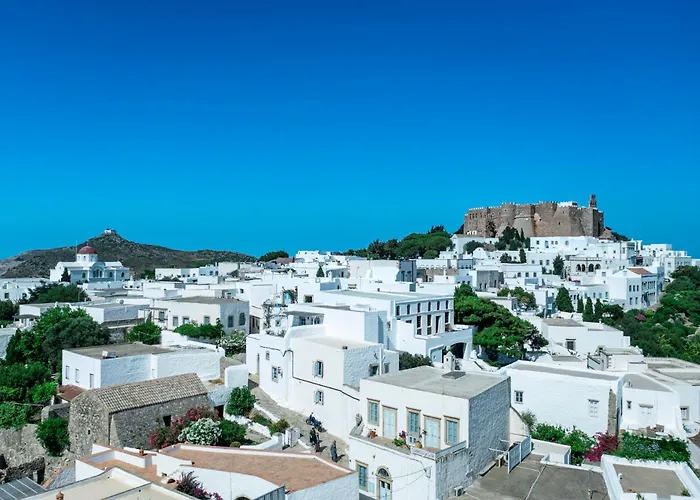 فيلة Slow Luxury Hideaway Sophia, Tatyana And Leda With Panorama And Pool Pátmos